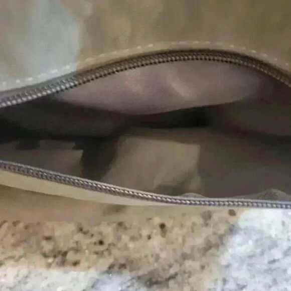 BoBo Xiuxian Women's Dark Sage Gray/Green Multi Pocket Hobo Bag w Adj Strap - Picture 11 of 11